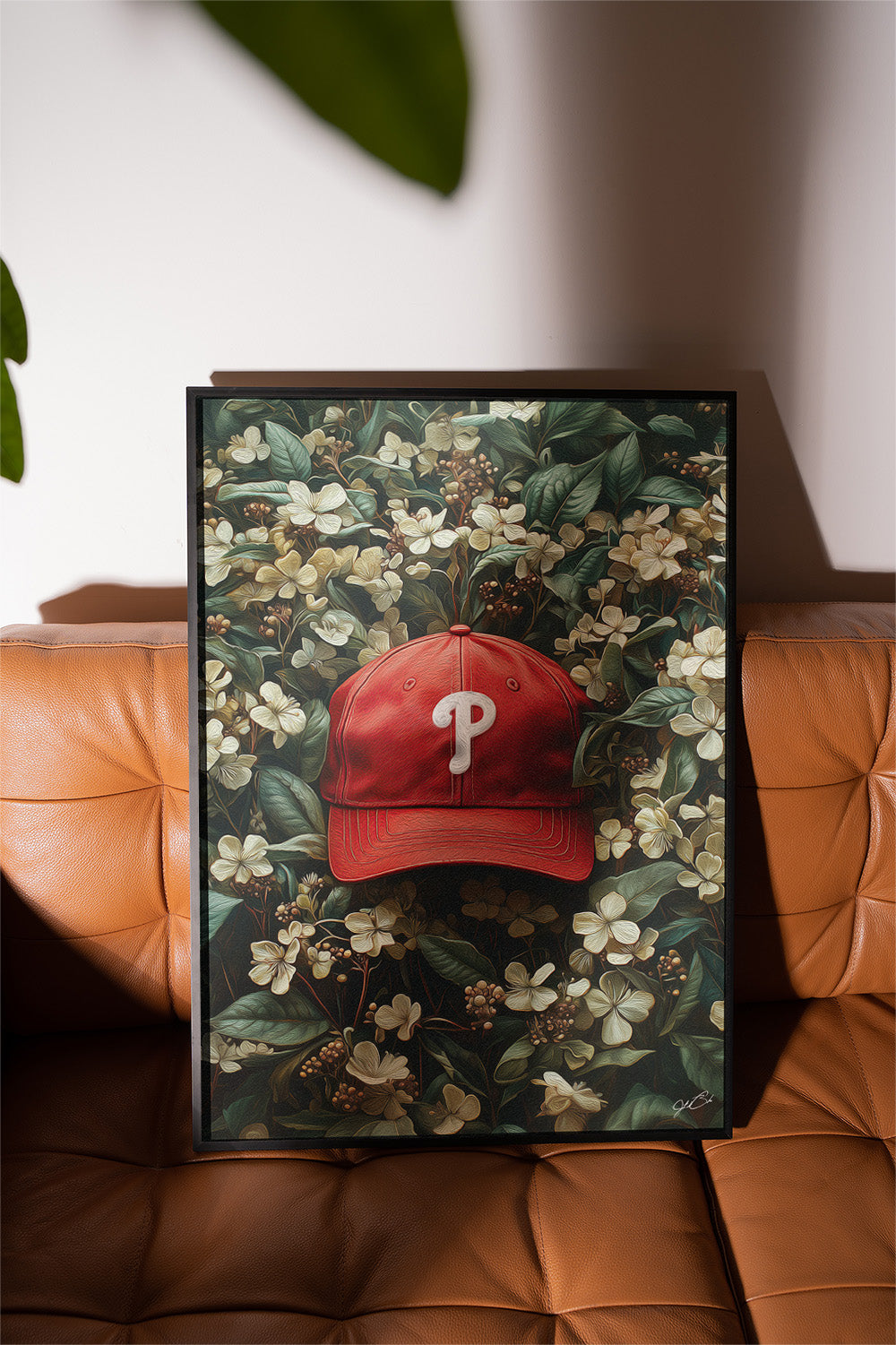 Philadelphia Phillies Floral Art Print