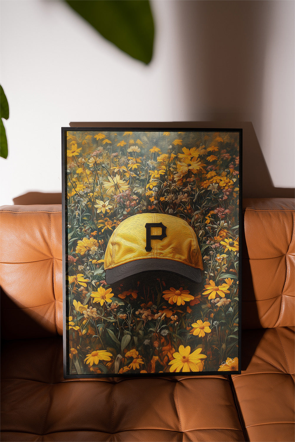 Pittsburg Pirates Floral Art Print