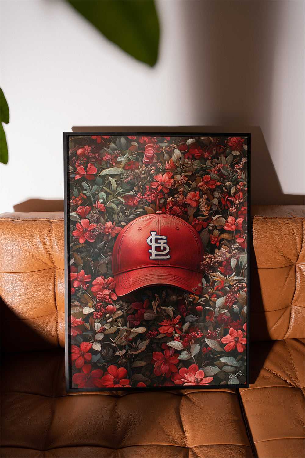 St Louis Cardinals Floral Art Print