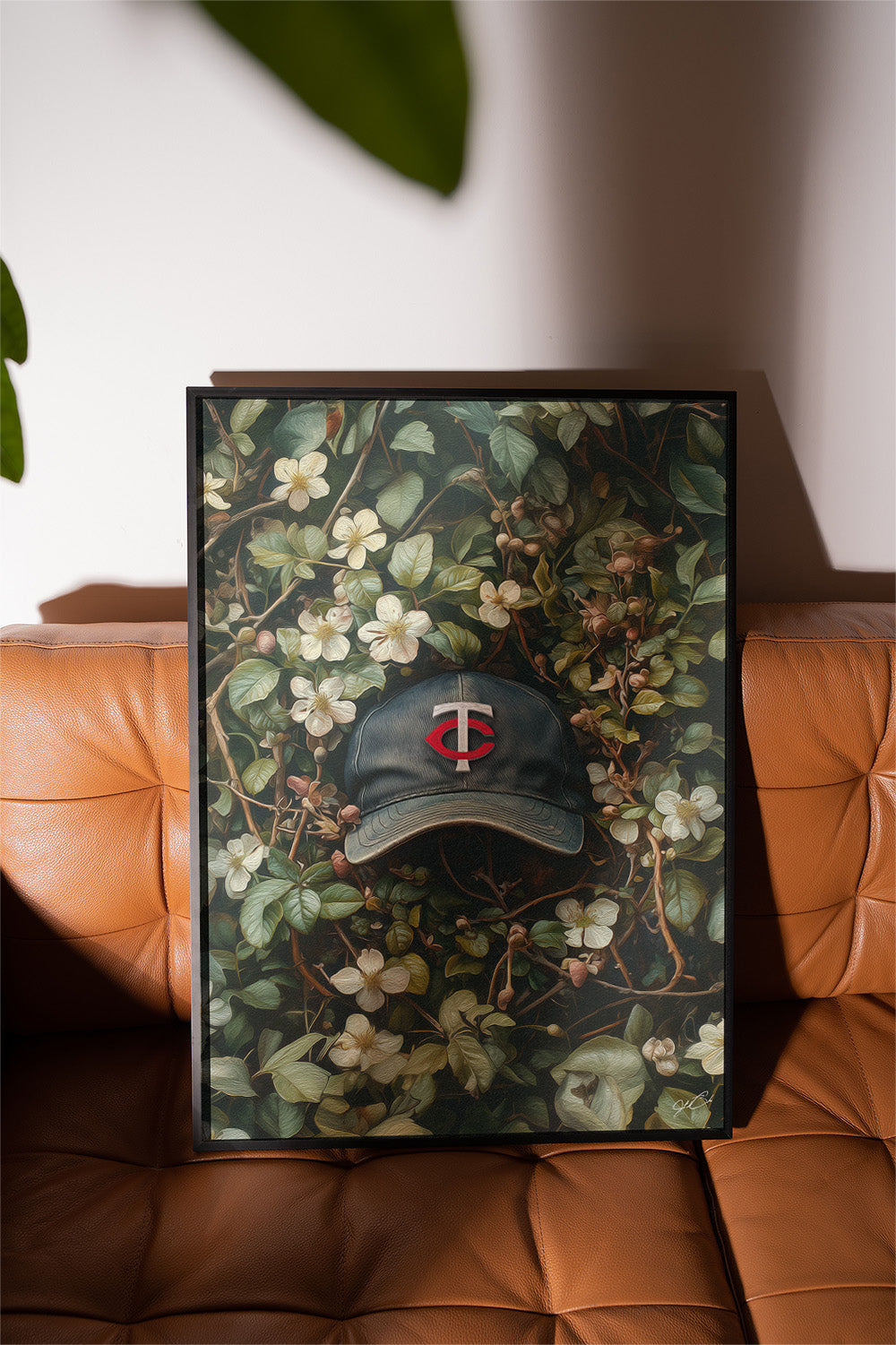 Minnesota Twins Floral Art Print