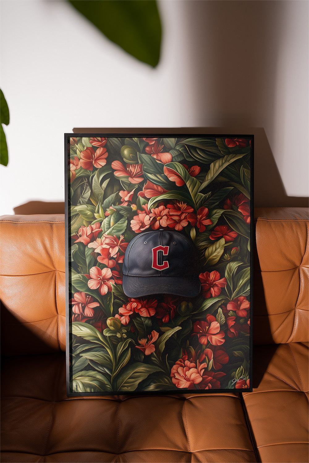 Cleveland Guardians Floral Art Print