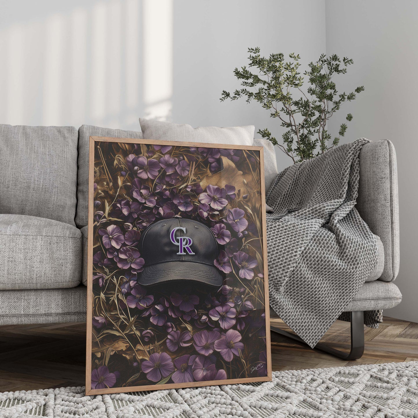 Colorado Rockies Floral Art Print