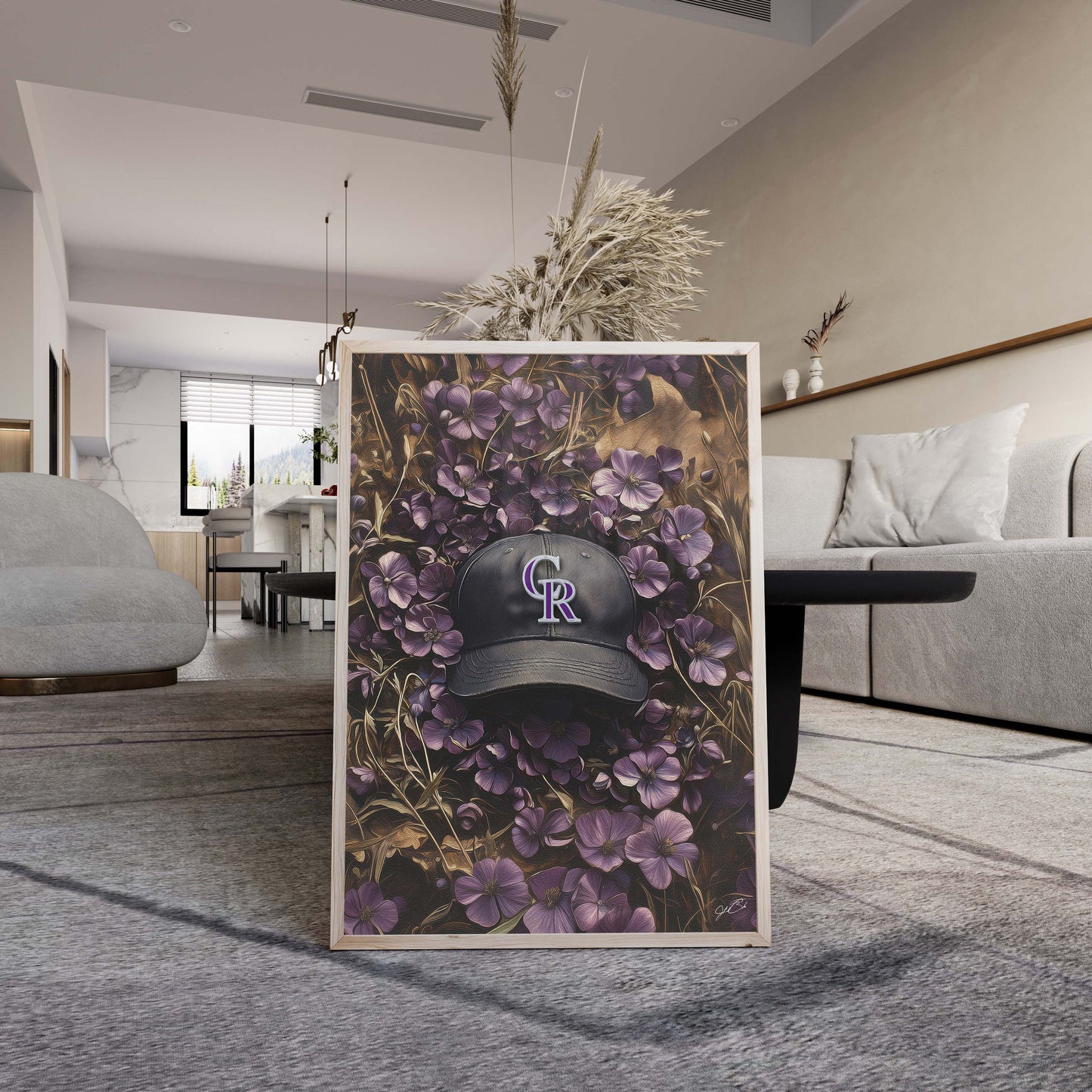 Colorado Rockies Floral Art Print