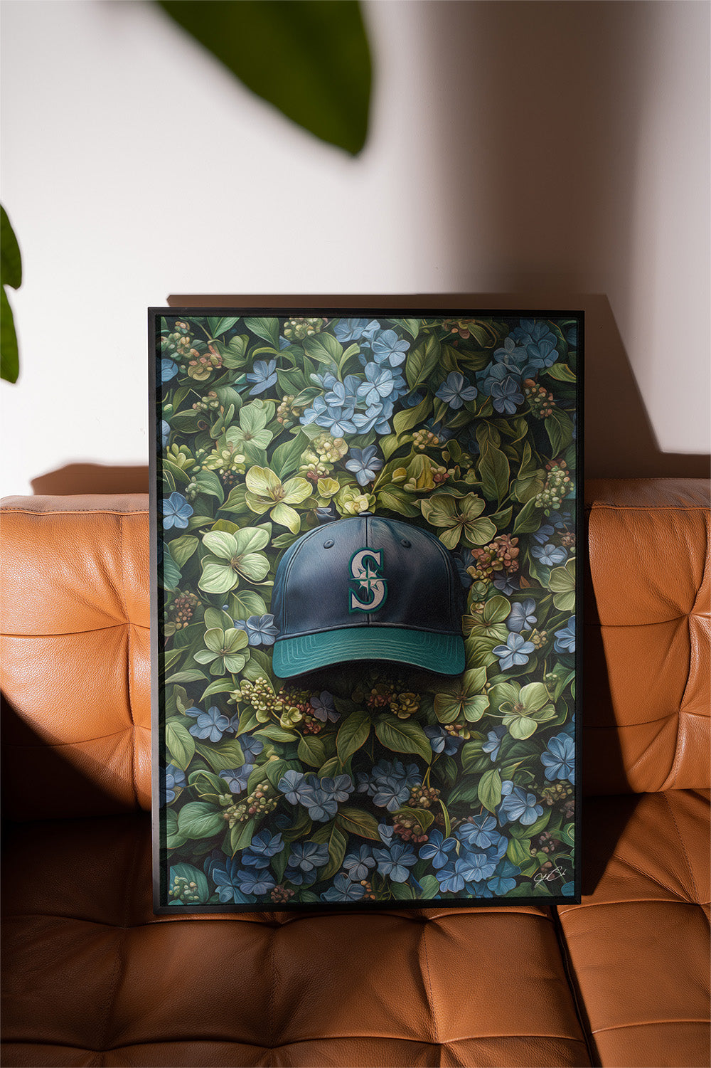 Seattle Mariners Floral Art Print