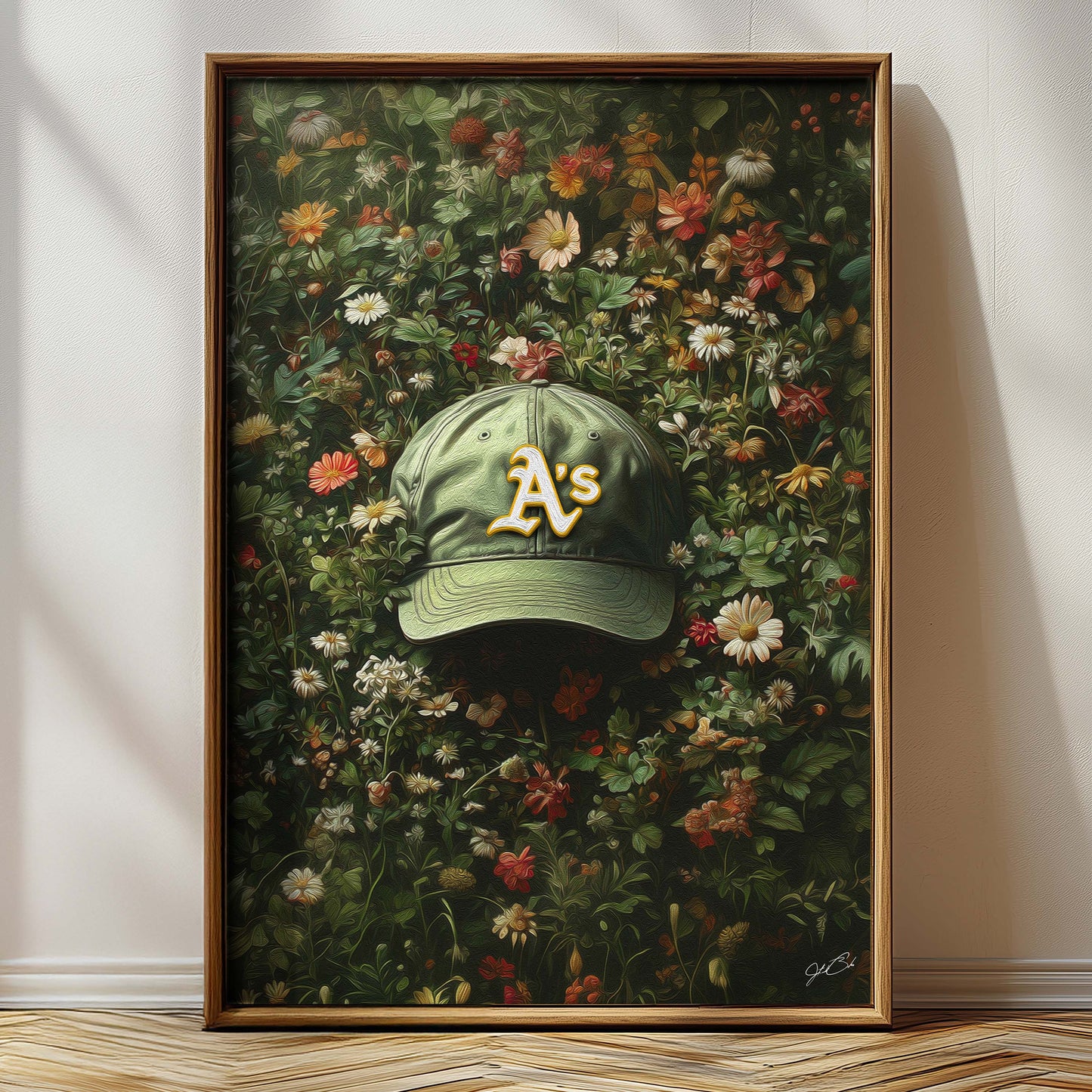 Oakland As Floral Art Print