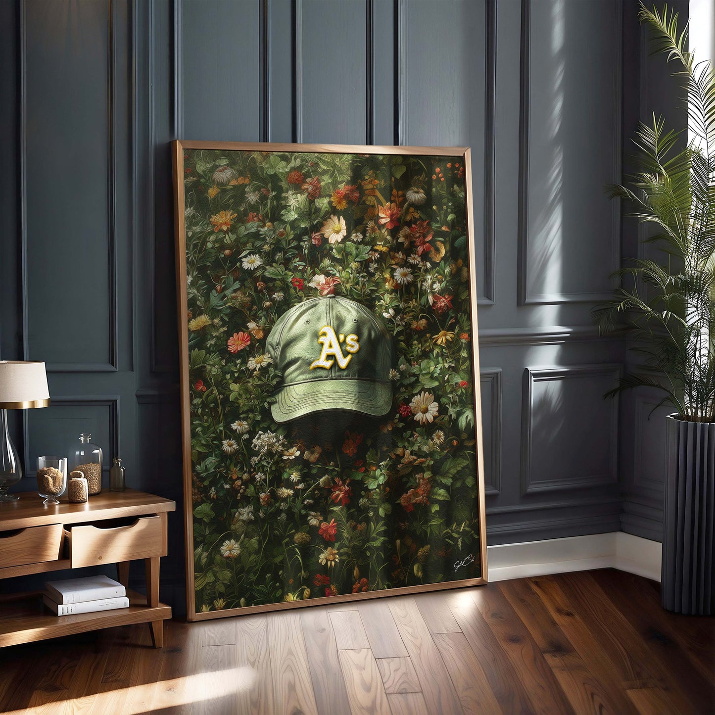 Oakland As Floral Art Print