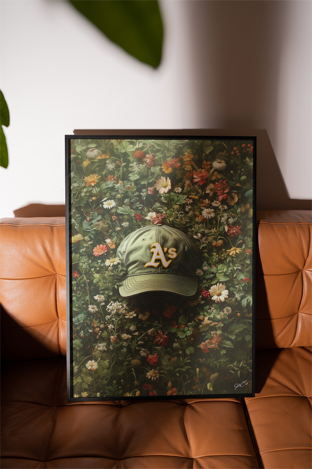 Oakland As Floral Art Print